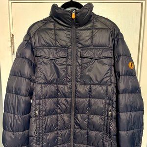 Save The Duck Ultra Light Vegan Puffer Jacket in Navy
